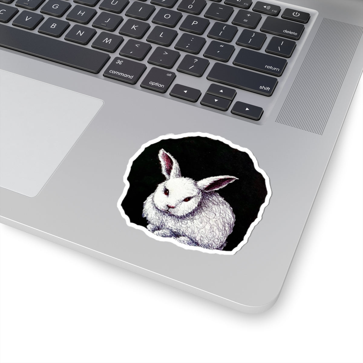 White Rabbit II Sticker