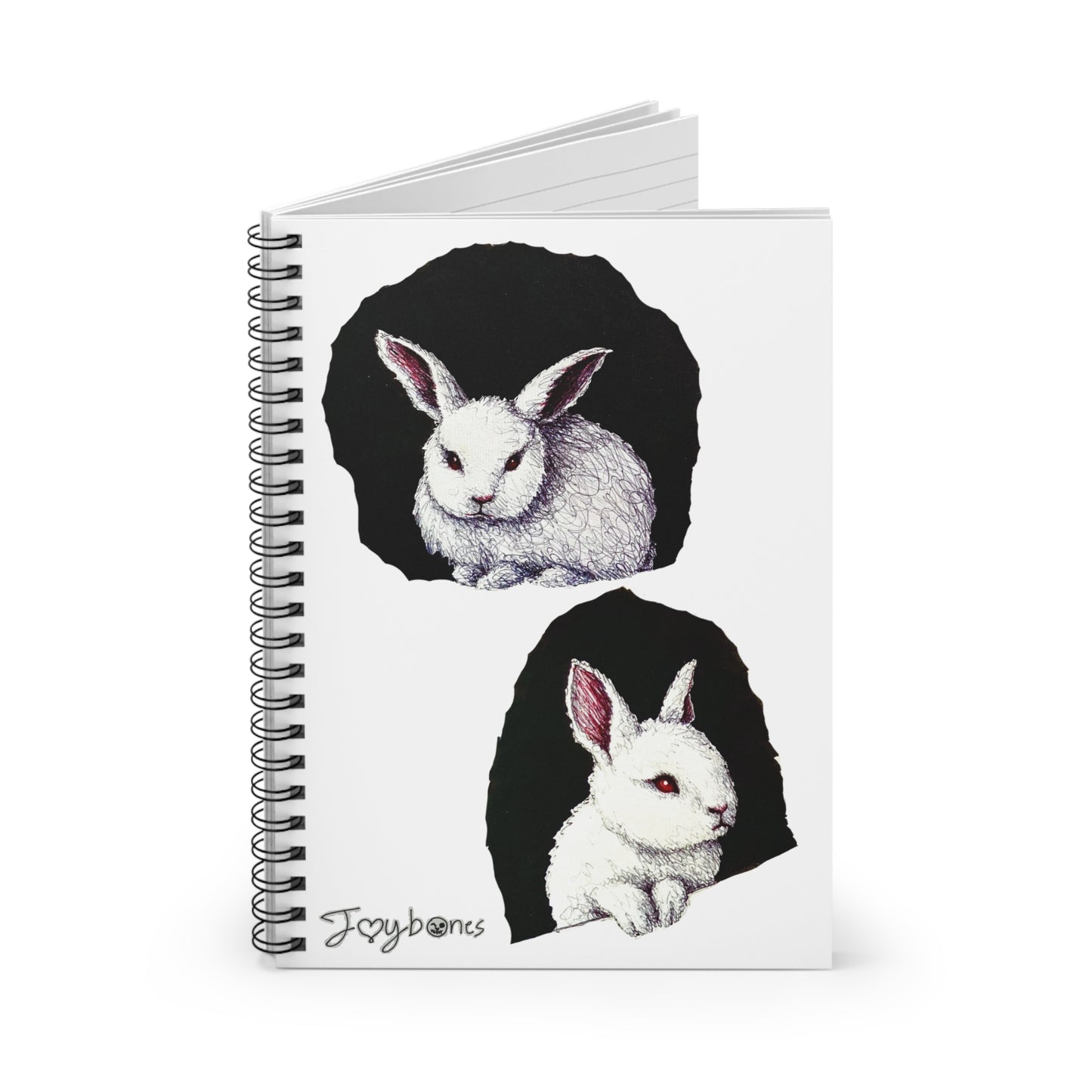 White Rabbit Writing Spiral Notebook
