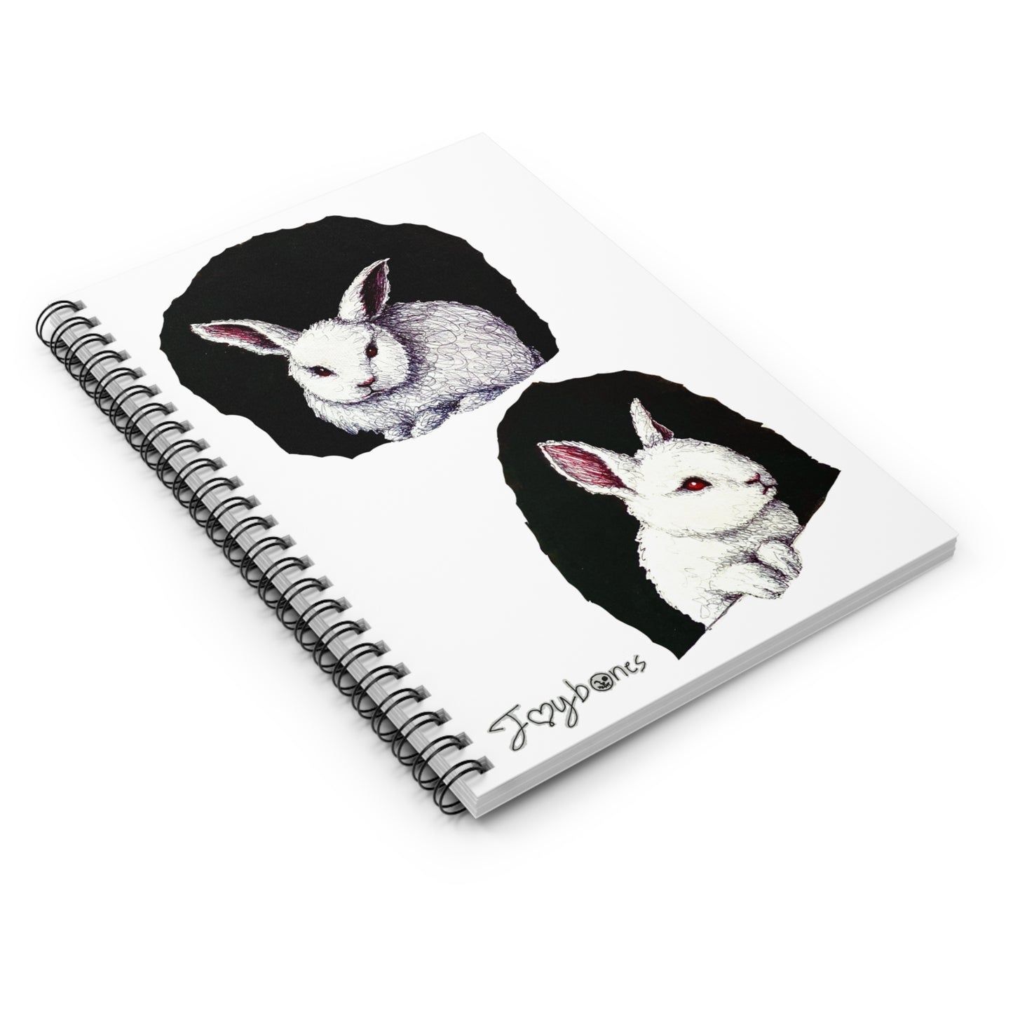 White Rabbit Writing Spiral Notebook