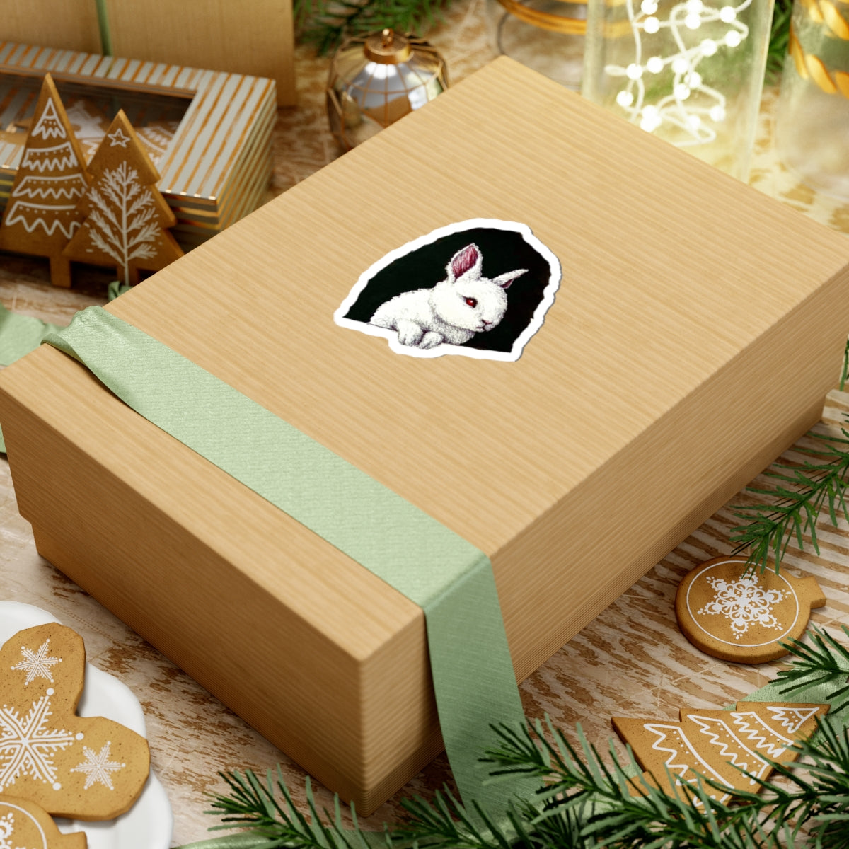 White Rabbit I Sticker