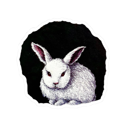 White Rabbit II Sticker