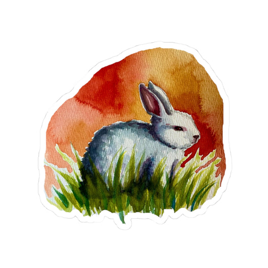 Sunset Rabbit Sticker